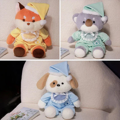 Brehn | Schlafenszeit Fuchs Koala Hund Pyjama Party Plüschtiere