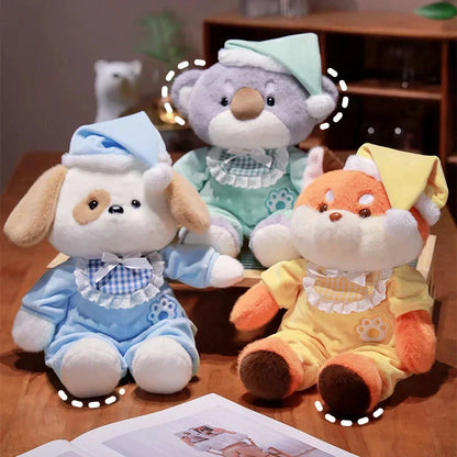 Brehn | Schlafenszeit Fuchs Koala Hund Pyjama Party Plüschtiere