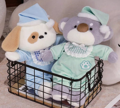 Brehn | Schlafenszeit Fuchs Koala Hund Pyjama Party Plüschtiere