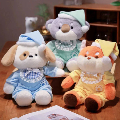 Brehn | Schlafenszeit Fuchs Koala Hund Pyjama Party Plüschtiere