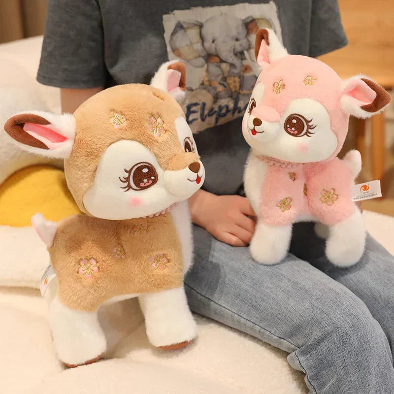 Brehn | Blossom & Maple Kawaii Pink Braun Reh Plüschtiere