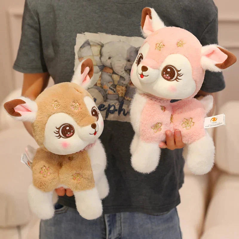 Brehn | Blossom & Maple Kawaii Pink Braun Reh Plüschtiere
