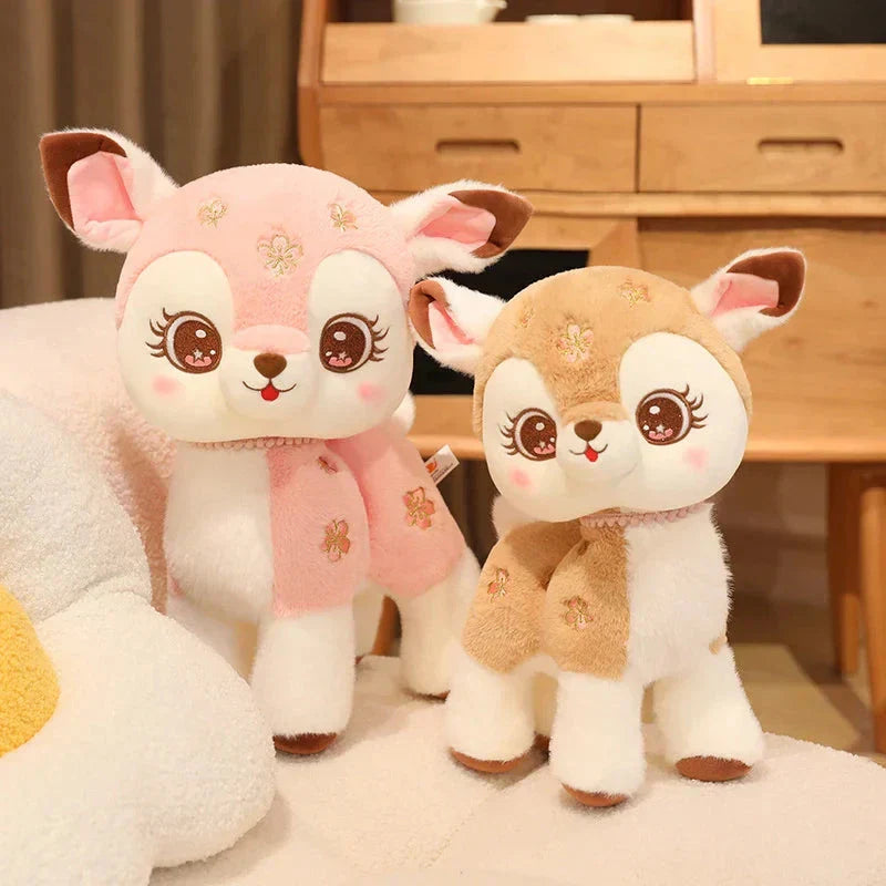 Brehn | Blossom & Maple Kawaii Pink Braun Reh Plüschtiere