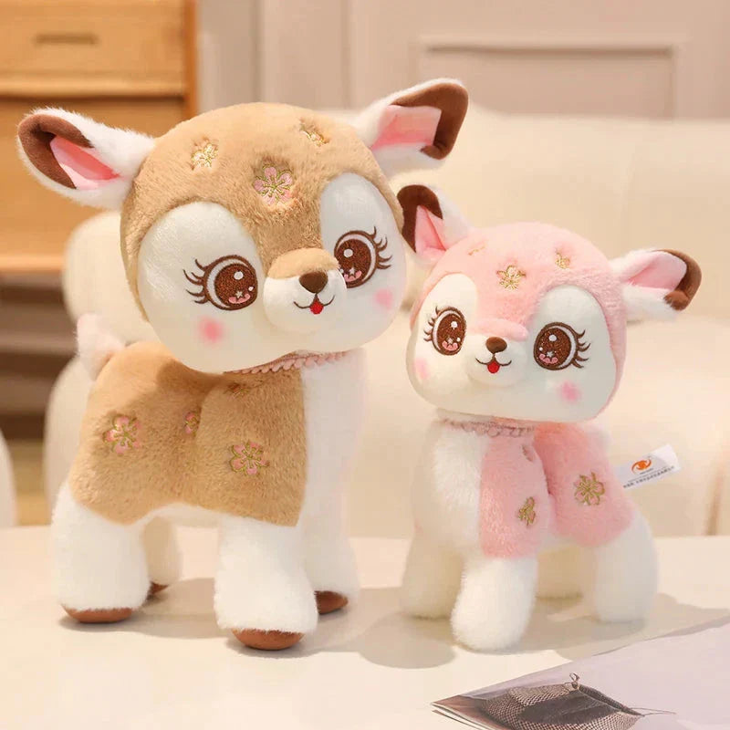 Brehn | Blossom & Maple Kawaii Pink Braun Reh Plüschtiere