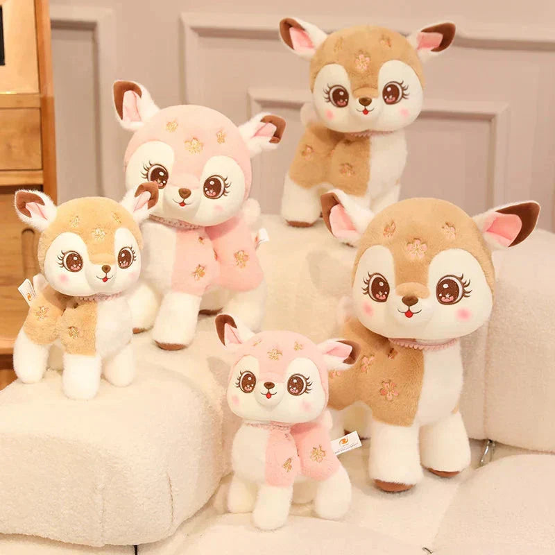 Brehn | Blossom & Maple Kawaii Pink Braun Reh Plüschtiere