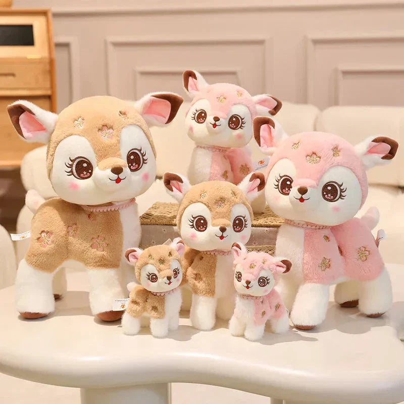 Brehn | Blossom & Maple Kawaii Pink Braun Reh Plüschtiere