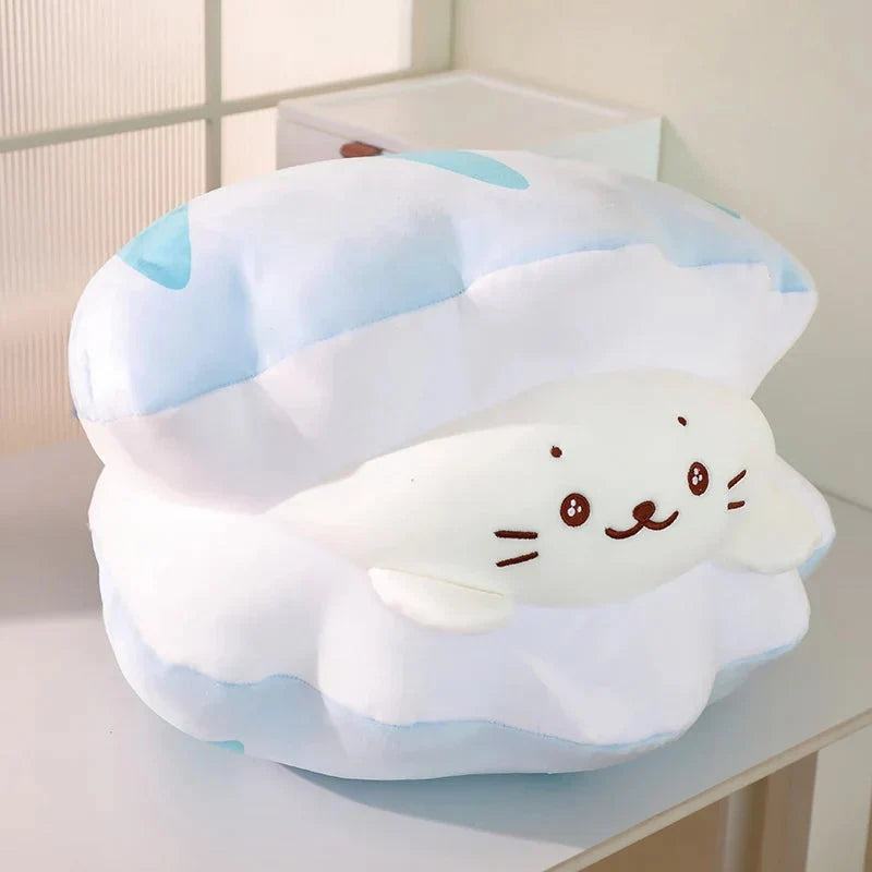 Brehn | Blue Oyster White Seal Plüschfigur