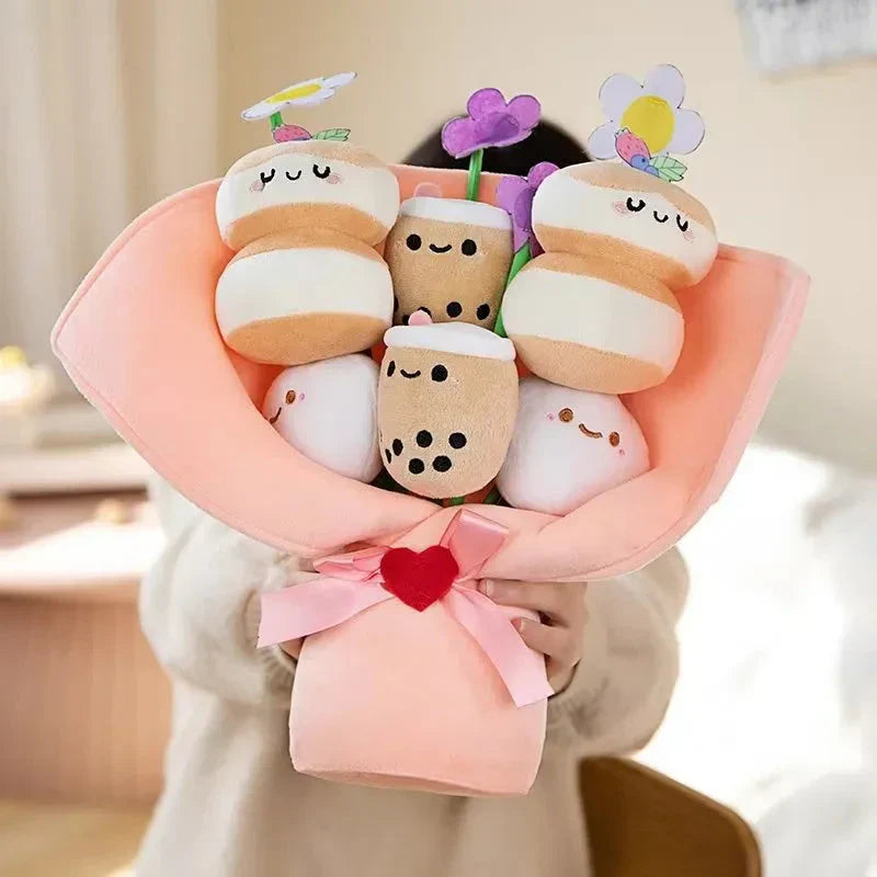 Brehn | Boba Bubble Tea Blumenstrauß Plüschfigur