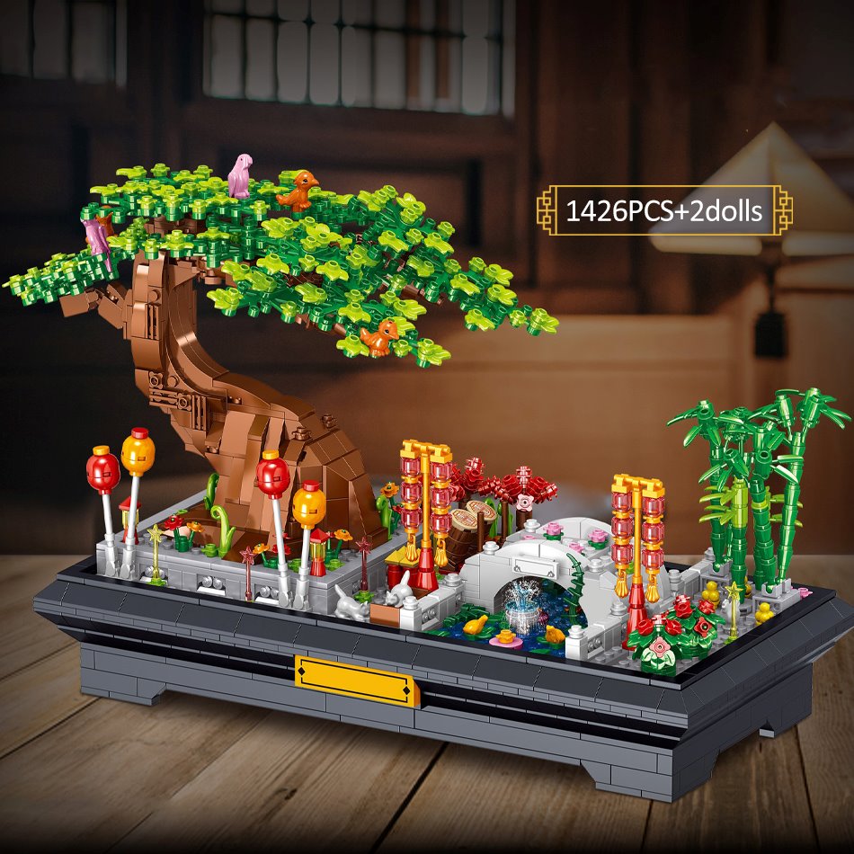 Brehn | Bonsai-Bambusbaum-See-Szene-Nano-Bausatz
