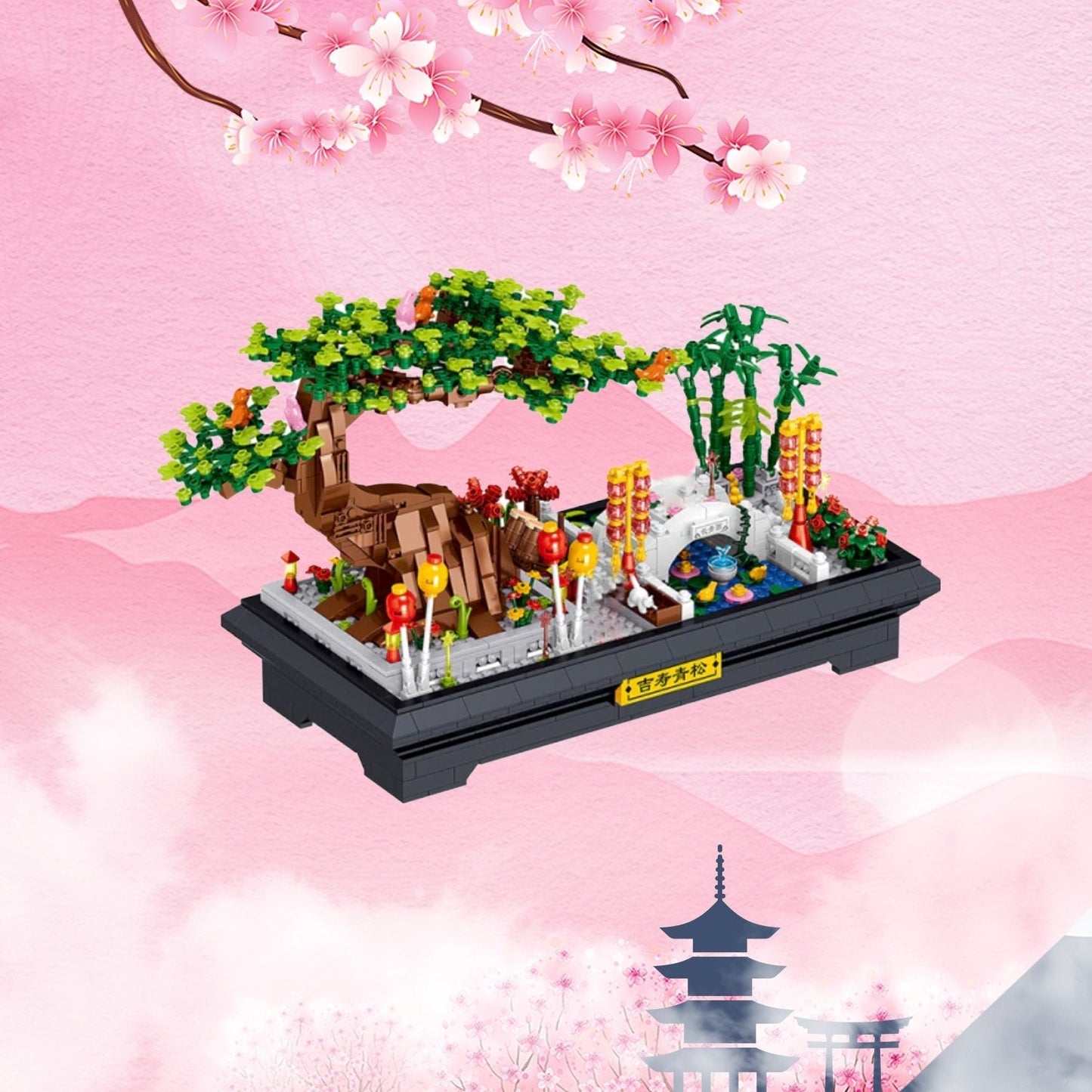 Brehn | Bonsai-Bambusbaum-See-Szene-Nano-Bausatz