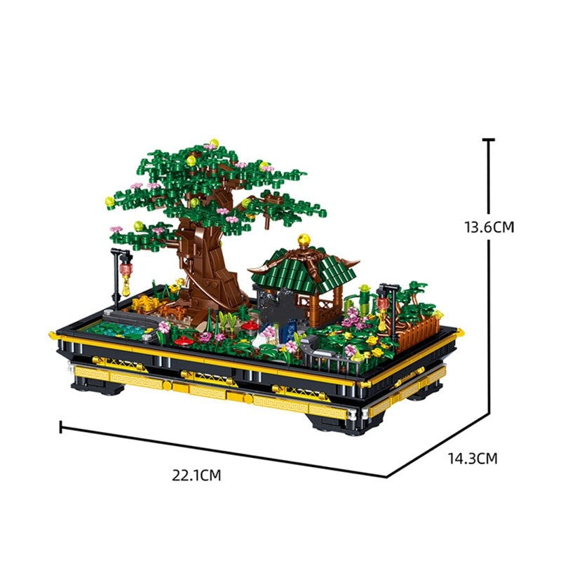 Brehn | Bonsai Sakura Schrein Ansichtsgebäude Nano Sets Kollektion