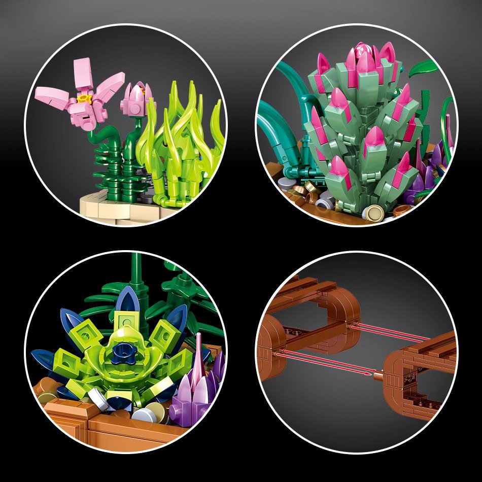 Brehn | Bonsai Sakura Schrein Ansichtsgebäude Nano Sets Kollektion