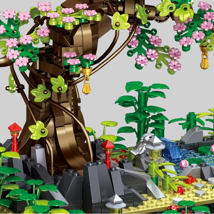 Brehn | Bonsai Sakura Schrein Ansichtsgebäude Nano Sets Kollektion
