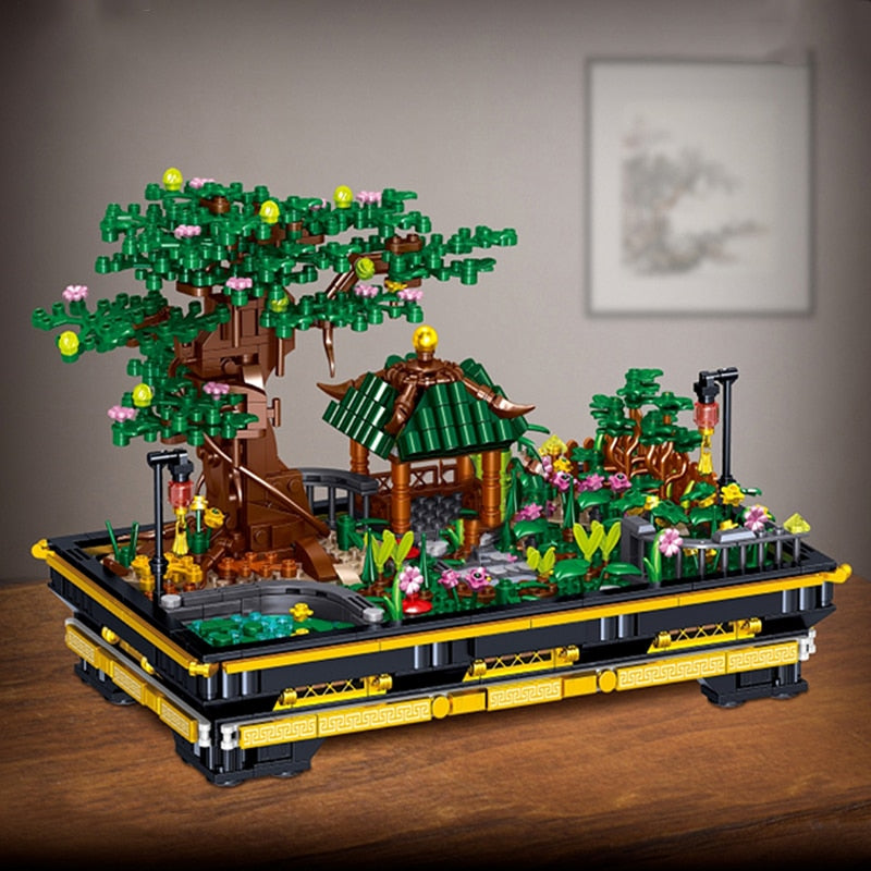 Brehn | Bonsai Sakura Schrein Ansichtsgebäude Nano Sets Kollektion