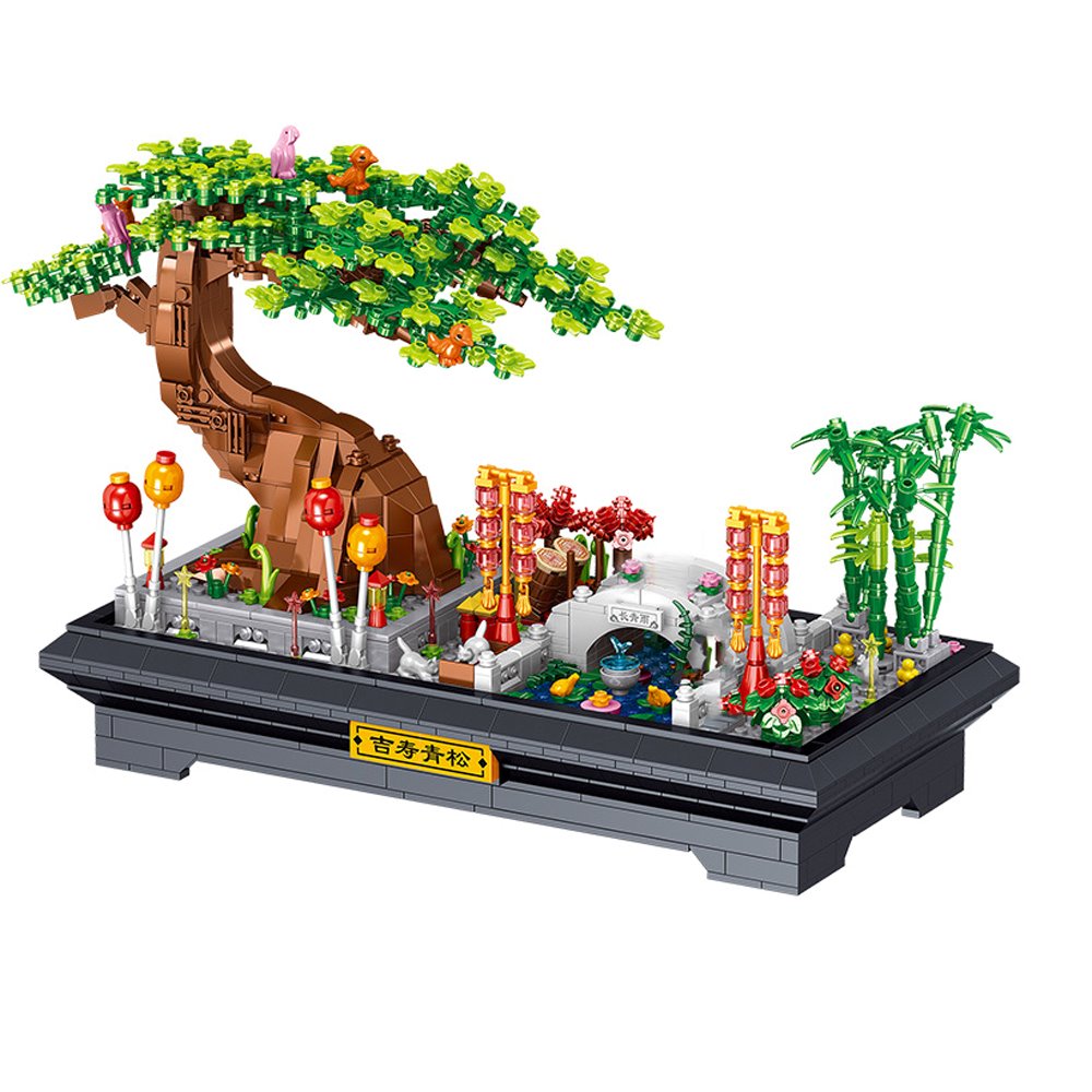 Brehn | Bonsai Sakura Schrein Ansichtsgebäude Nano Sets Kollektion