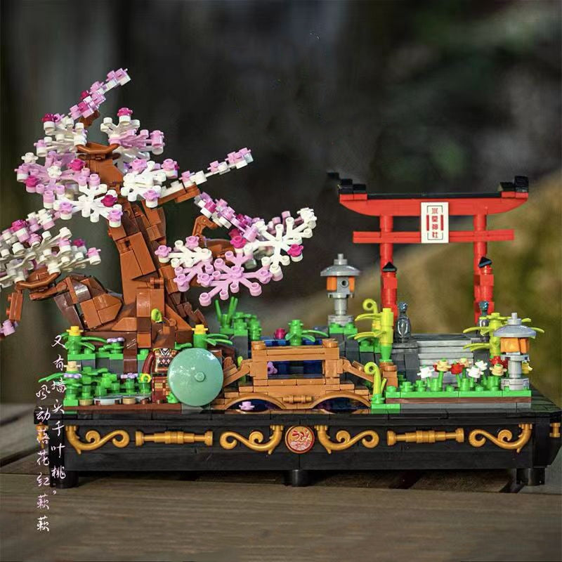 Brehn | Bonsai Sakura Schrein Ansichtsgebäude Nano Sets Kollektion