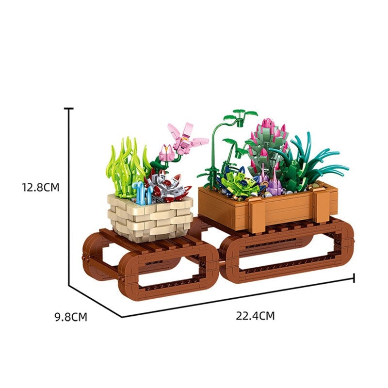 Brehn | Bonsai Sakura Schrein Ansichtsgebäude Nano Sets Kollektion