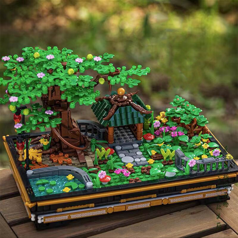 Brehn | Bonsai Sakura Schrein Ansichtsgebäude Nano Sets Kollektion