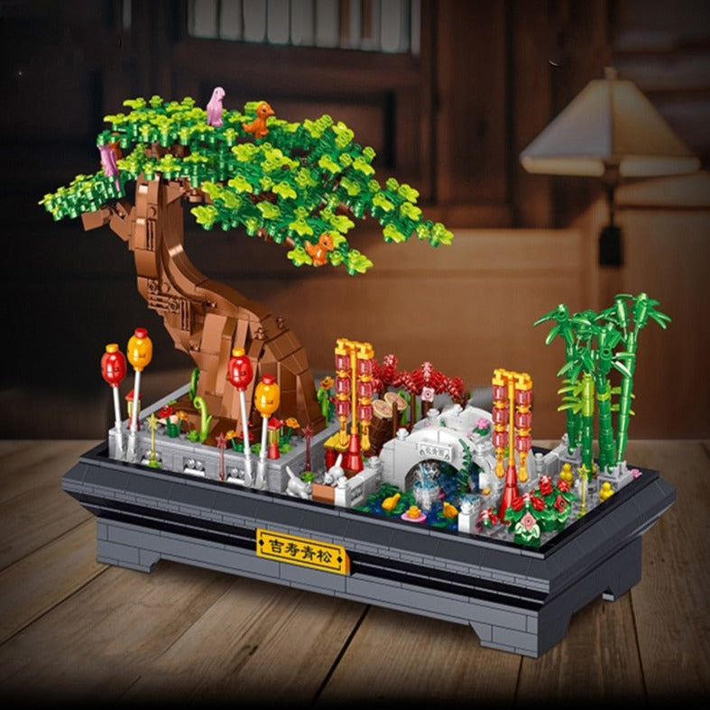 Brehn | Bonsai Sakura Schrein Ansichtsgebäude Nano Sets Kollektion