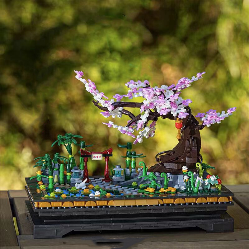 Brehn | Bonsai Sakura Schrein Ansichtsgebäude Nano Sets Kollektion