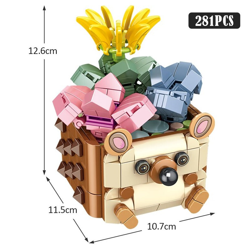 Brehn | Cactus Sukkulente Tier Pflanzentöpfe Bausätze