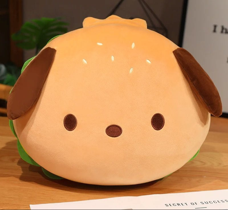 Brehn | Capybara & Dog Hamburger Plüschkissen