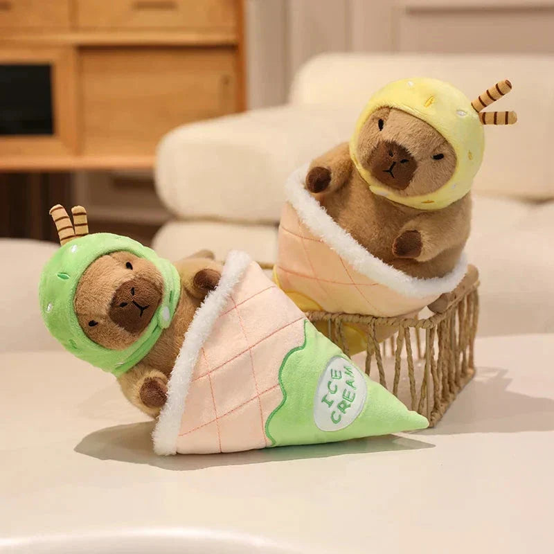 Brehn | Capybara Soft Ice Cream Waffle Plüsch