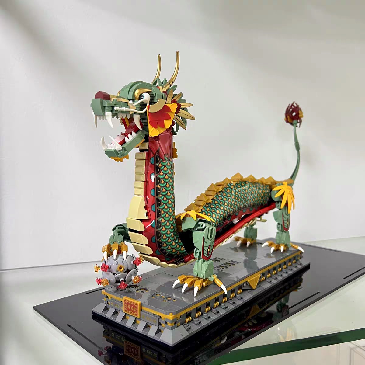 Brehn | Chinesischer Drachenstatue Nano Bauklötze