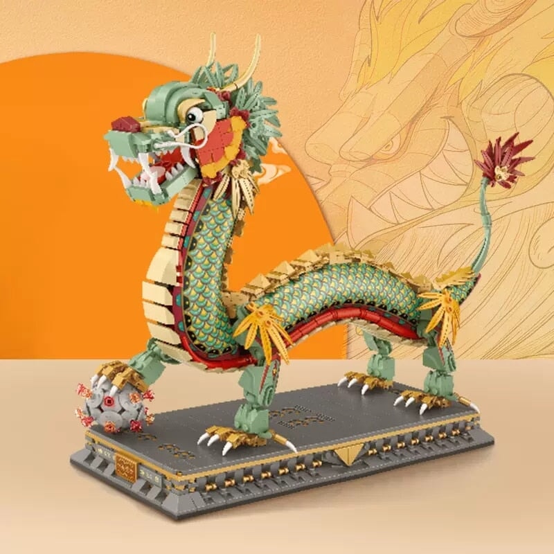 Brehn | Chinesischer Drachenstatue Nano Bauklötze
