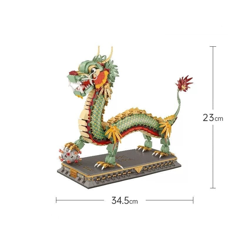 Brehn | Chinesischer Drachenstatue Nano Bauklötze