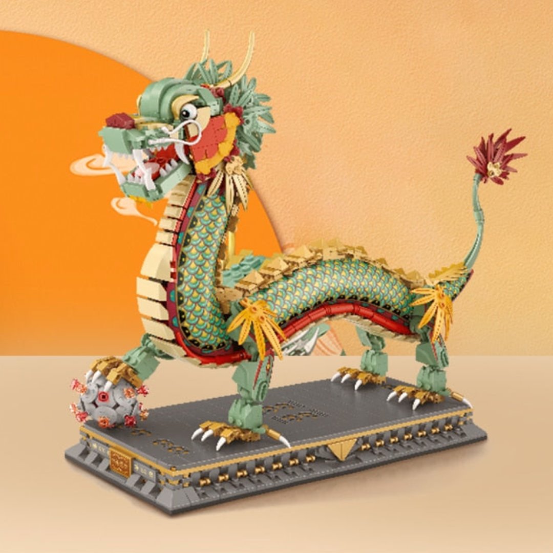 Brehn | Chinesischer Drachenstatue Nano Bauklötze