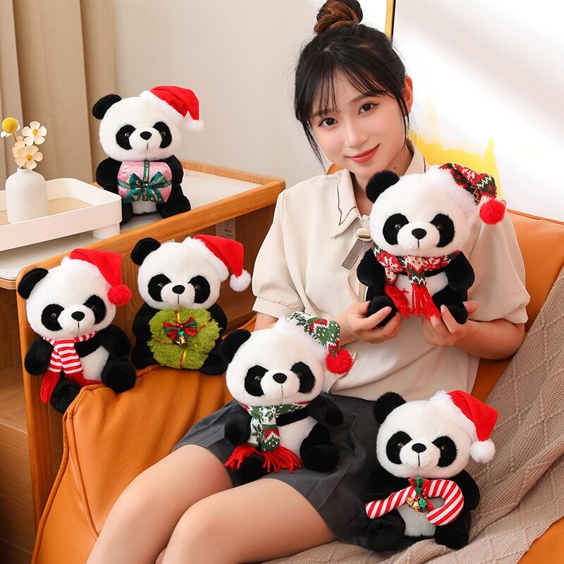 Brehn | Weihnachts-Santa-Panda-Plüschtiere