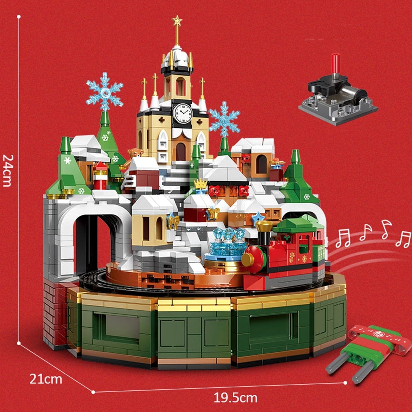 Brehn | Weihnachtsdorf Rotierende Mechanik Baukästen