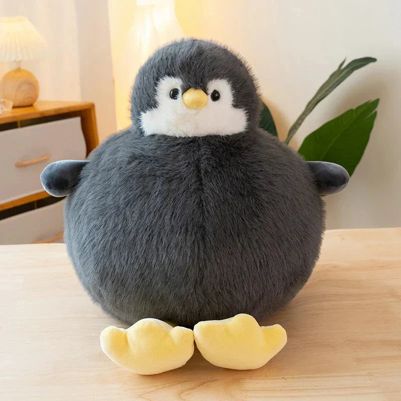 Brehn | Fetter runder Pinguin Plüschfigur