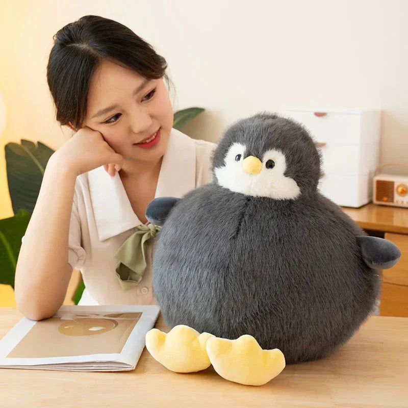 Brehn | Fetter runder Pinguin Plüschfigur