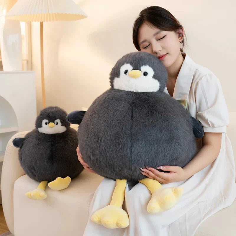 Brehn | Fetter runder Pinguin Plüschfigur