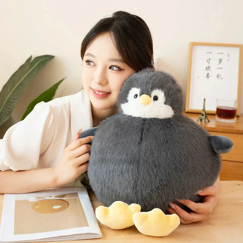 Brehn | Fetter runder Pinguin Plüschfigur