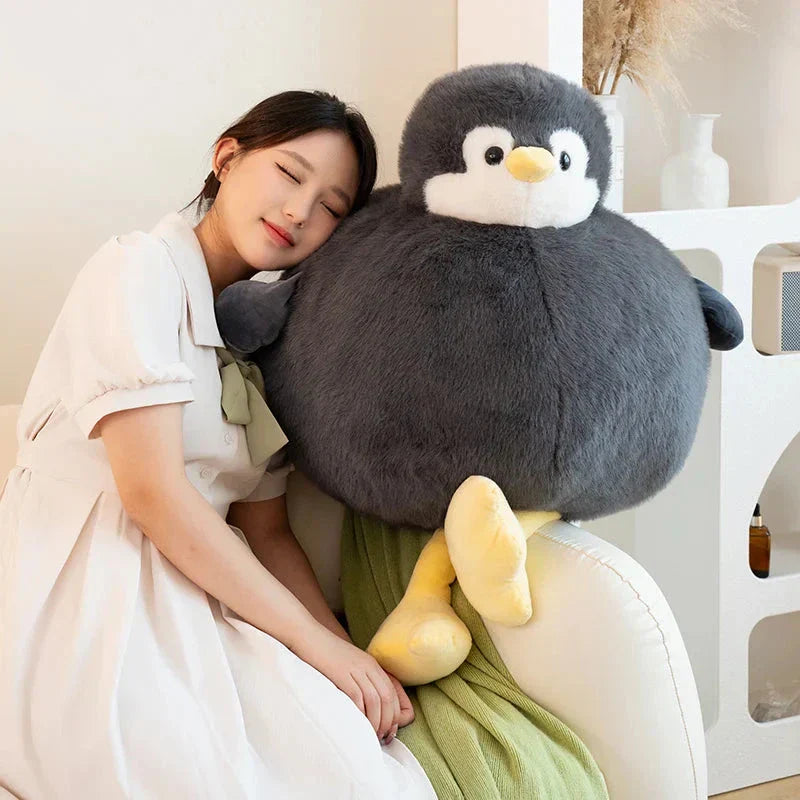 Brehn | Fetter runder Pinguin Plüschfigur