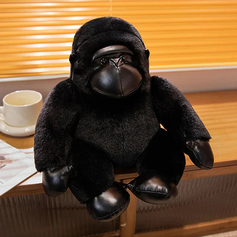 Brehn | Chunky Schwarz Silber Gorilla Affe Plüschtiere