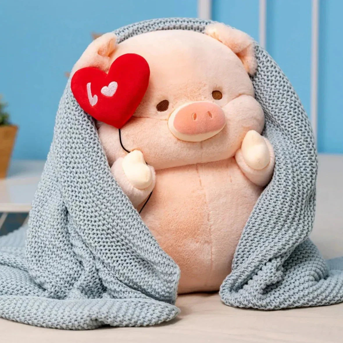 Brehn | Chunky Love Herz Schweinchen Plüschie