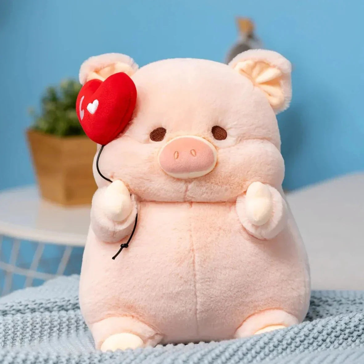 Brehn | Chunky Love Herz Schweinchen Plüschie