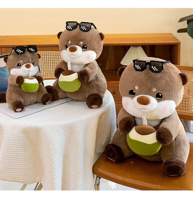 Brehn | Cooler Kokosnuss-Otter Plüschtier