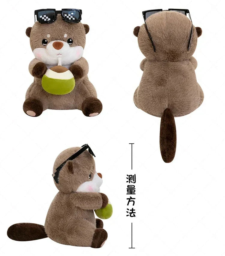 Brehn | Cooler Kokosnuss-Otter Plüschtier