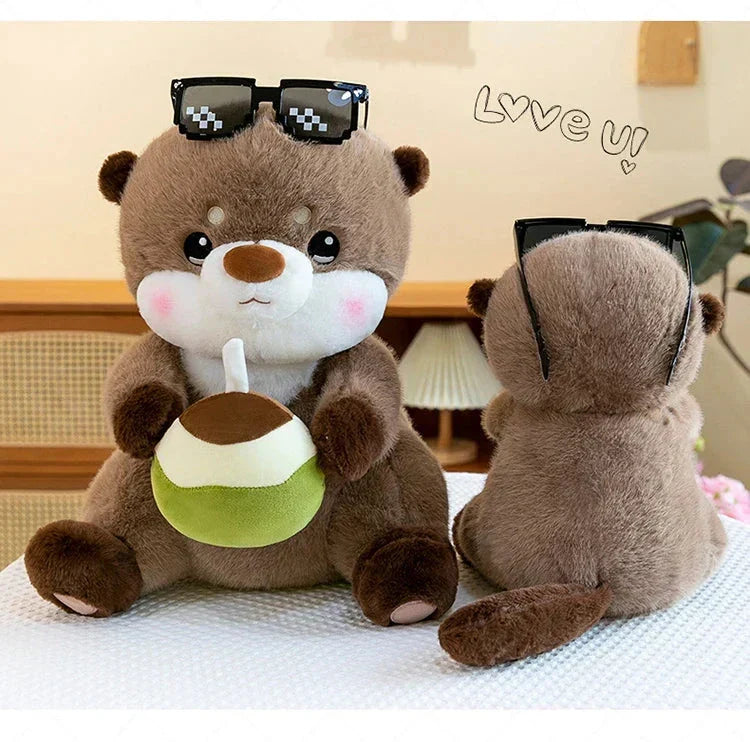 Brehn | Cooler Kokosnuss-Otter Plüschtier
