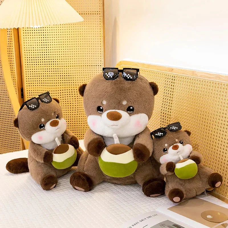Brehn | Cooler Kokosnuss-Otter Plüschtier