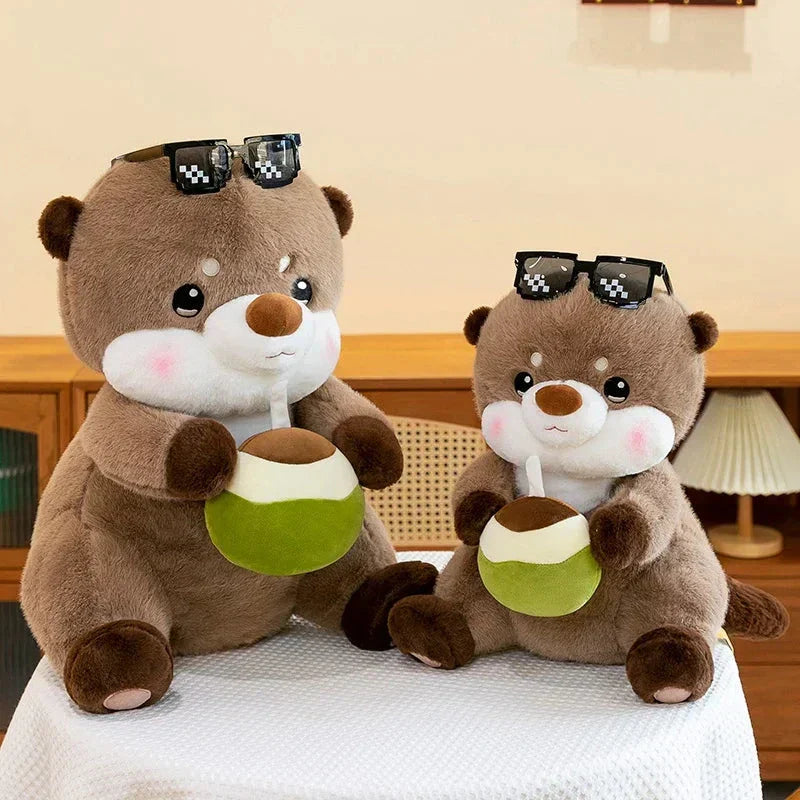 Brehn | Cooler Kokosnuss-Otter Plüschtier