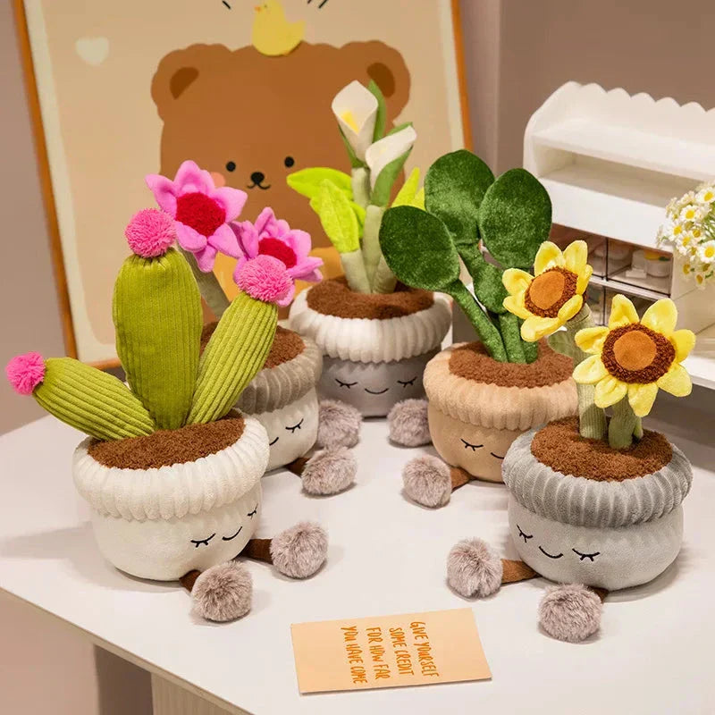 Brehn | Süßes Kaktusblumen-Plüschspielzeug