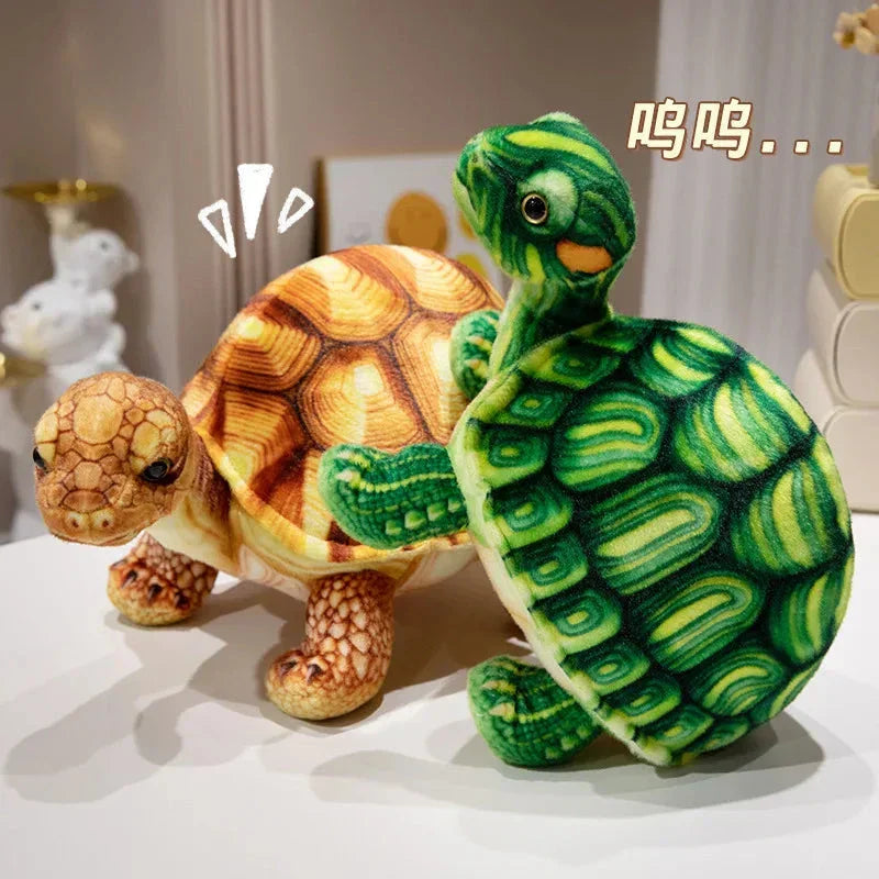 Brehn | Süßer lebensechter Schildkröten-Plüschie