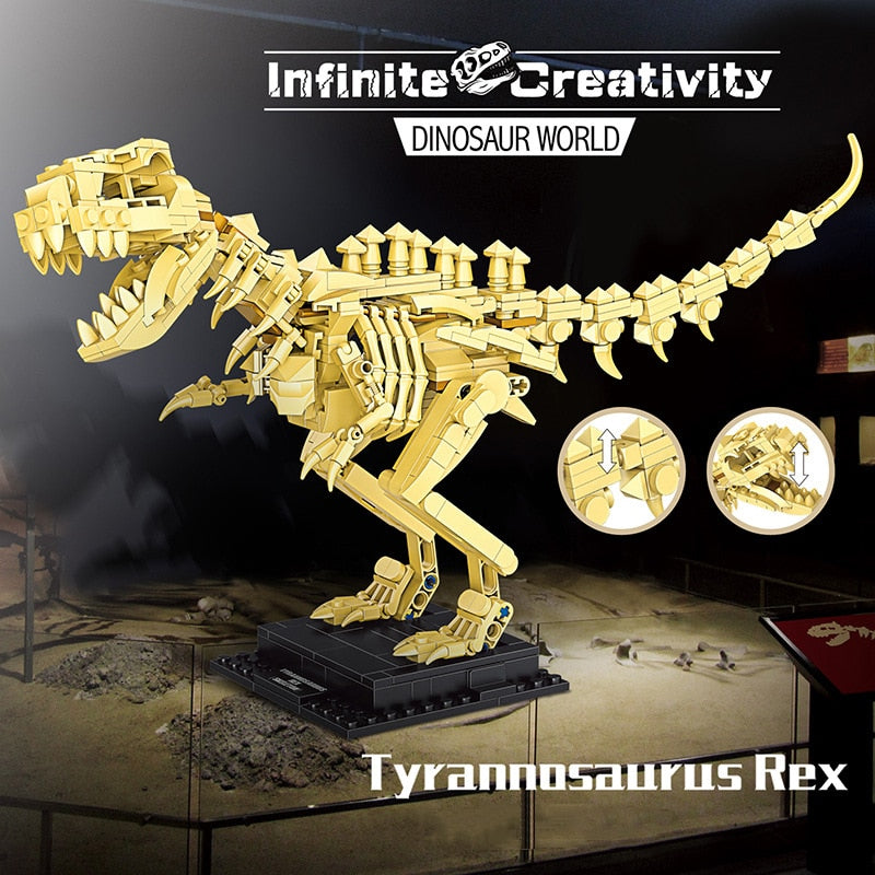 Brehn | Dinosaurierfossil-Skelette Bausteine Sammlung 2 | BEGRENZTER BESTAND