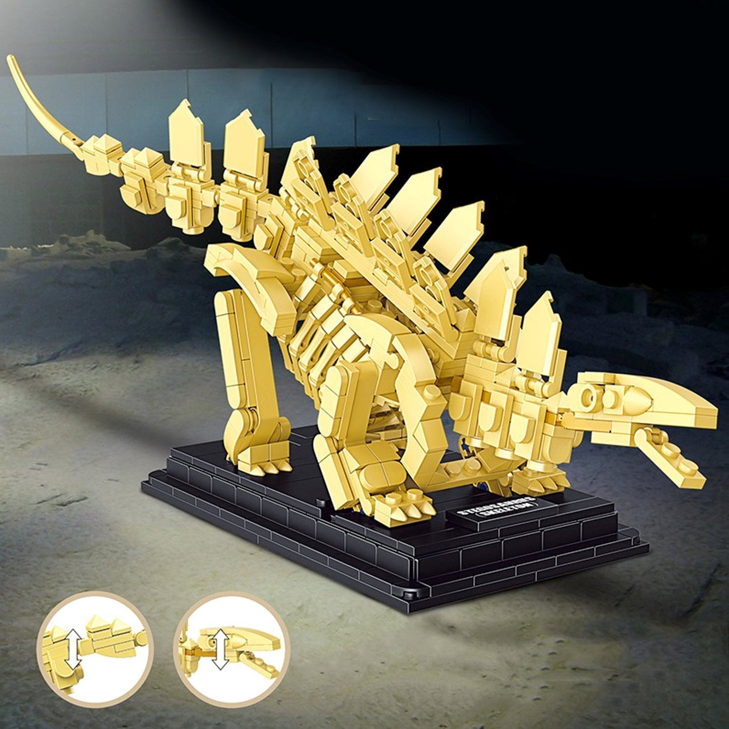 Brehn | Dinosaurierfossil-Skelette Bausteine Sammlung 2 | BEGRENZTER BESTAND